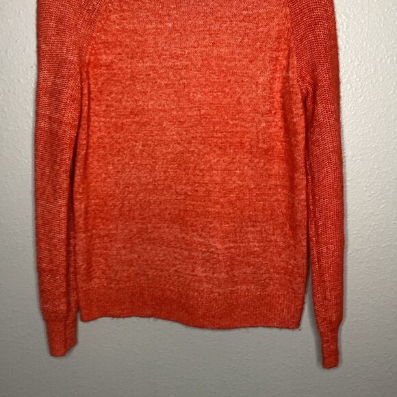 Loft Burnt Orange Soft Ribbed Woven Turtleneck Size Small - Picture 5 of 10